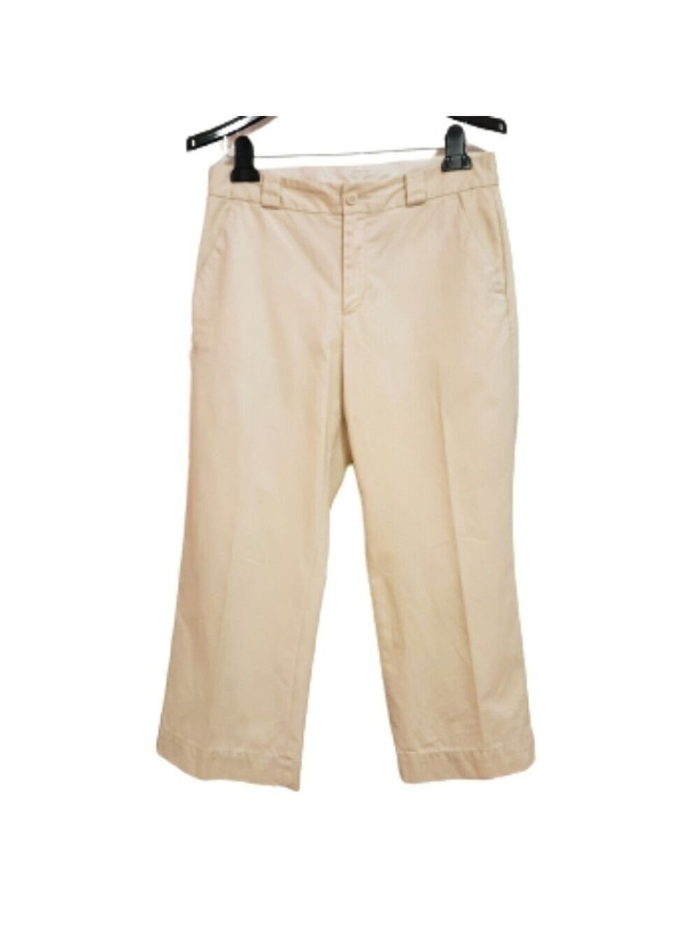 Gap Khaki Chino Straight Leg Cropped Pants Size 6